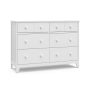 Storkcraft - Moss 6-Drawer White Dresser - Image 1