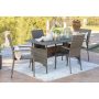 Coaster Home Furnishings Trinidad Gray 5-pc Wicker Outdoor Dining Set - Image 1