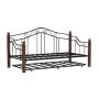 Hillsdale Furniture Madison Cherry/Black Daybed with Suspension Deck and Trundle - Image 1