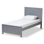 Baxton Studio - Catalina Grey Twin Platform Bed - Image 1