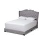 Baxton Studio Aden Gray Queen Bed - Image 1