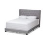 Baxton Studio Brady Light Gray Full Bed - Image 1
