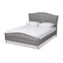 Baxton Studio Felisa Gray King Platform Bed - Image 1