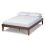 Baxton Studio Lucina Brown Queen Platform Bed Frame - Image 1