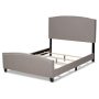 Baxton Studio Morgan Grey Queen Size Panel Bed - Image 1