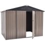 AECOJOY AECOJOY 8 ft. W x 6 ft. D Metal Shed with Double Lockable Door (48 sq. ft.) - Image 1