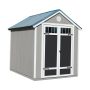 Handy Home Products Garden Shed 6 ft. x 8 ft. Wood Storage Shed w/ Galvanized Metal Roof - Image 1