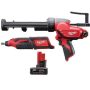 Milwaukee M12 12-Volt Lithium-Ion Cordless Rotary Tool w/ M12 10 oz. Caulk and Adhesive Gun and 6.0 Ah XC Battery Pack - Image 1