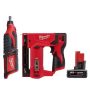 Milwaukee M12 12-Volt Lithium-Ion Cordless Rotary Tool w/ M12 3/8 in. Crown Stapler and 6.0 Ah XC Battery Pack - Image 1