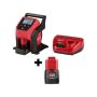 Milwaukee M12 12-Volt Lithium-Ion Cordless Compact Inflator Kit w/ 4.0 Ah Battery, Charger and Bonus 2.0 Ah Battery Pack - Image 1