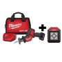 Milwaukee M12 FUEL 12-Volt Lithium-Ion Brushless Cordless HACKZALL Reciprocating Saw Kit with Free M12 LED Flood Light - Image 1