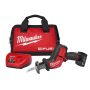 Milwaukee M12 FUEL 12-Volt Lithium-Ion Brushless Cordless HACKZALL Reciprocating Saw Kit w/(1) 4.0Ah Batteries, Charger & Tool Bag - Image 2