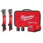 Milwaukee M12 FUEL 12V Lithium-Ion Brushless Cordless 3/8 in. and 1/2 in. Right Angle Impact Wrench Kit (2-Tool) - Image 1
