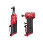 Milwaukee M12 FUEL 12V Lithium-Ion Brushless Cordless High Speed 3/8 in. Ratchet w/ Brushless 1/4 in. Right Angle Die Grinder - Image 1