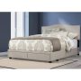 Hillsdale Furniture - Kiley Gray Fog King Headboard and Footboard Adjustable Storage Bed - Image 1