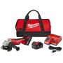Milwaukee M18 18-Volt Lithium-Ion Cordless 4-1/2 in. Cut-Off Grinder Kit with (2) 3.0Ah Batteries, Charger, Tool Bag - Image 2