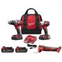 Milwaukee M18 18-Volt Lithium-Ion Cordless Drill Driver/Impact Driver Combo Kit (2-Tool) w/ Multi-Tool and (2) 2.0 Ah Batteries - Image 1
