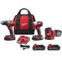 Milwaukee M18 18-Volt Lithium-Ion Cordless Drill Driver/Impact Driver Combo Kit (2-Tool) w/ Orbit Sander & (2) 2.0 Ah Batteries - Image 1