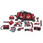 Milwaukee M18 18-Volt Lithium-Ion Cordless Combo Tool Kit (15-Tool) with Four 3.0 Ah Batteries, (1) Charger, (3) Tool Bag - Image 1