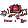 Milwaukee M18 18-Volt Lithium-Ion Cordless Combo Tool Kit (6-Tool) w/ M18 Multi-Tool and M18 Random Orbit Sander - Image 1