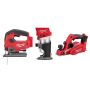 Milwaukee M18 FUEL 18-Volt Lithium-Ion Brushless Cordless Jig Saw/Compact Router/3-1/4 in. Planer Combo Kit (3-Tool) - Image 1