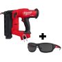 Milwaukee M18 FUEL 18-Volt 18-Gauge Lithium-Ion Brushless Cordless Gen II Brad Nailer w/ Performance Safety Tinted Glasses - Image 1