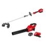 Milwaukee M18 FUEL 18V Lithium-Ion Brushless Cordless QUIK-LOK String Trimmer/Blower Kit with 8Ah Battery & Rapid Charger (2-Tool) - Image 1