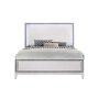 Acme Furniture - Haiden LED & White Finish King Panel Headboard Bed - Image 1