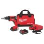 Milwaukee M18 FUEL 18-Volt Lithium-Ion Brushless Cordless Compact Drywall Screw Gun Kit w/(2) 2.0Ah Batteries, Charger, Tool Bag - Image 1