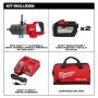 Milwaukee M18 FUEL 18-Volt Lithium-Ion Brushless Cordless 1 in. Impact Wrench with D-Handle Kit with Two 12.0 Ah Batteries - Image 1