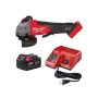 Milwaukee M18 FUEL 18-Volt Lithium-Ion Brushless Cordless 4-1/2 in./5-in. Grinder and Starter Kit w/(1) 5.0 Ah Battery and Charger - Image 1