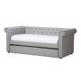 Baxton Studio Kaija Greyish Beige Daybed w/ Trundle - Image 1