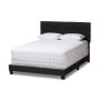 Baxton Studio - Brookfield Contemporary Dark Gray Fabric Upholstered Queen Size Bed - Image 1