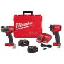 Milwaukee M18 FUEL GEN-2 18V Lithium-Ion Mid Torque & Compact Brushless Cordless 3/8 in. Impact Wrench with Friction Ring Kit - Image 1