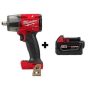 Milwaukee M18 FUEL Gen-2 18-Volt Lithium-Ion Brushless Cordless Mid Torque 1/2 in. Impact Wrench w/ (1) 5.0 Ah Battery - Image 1