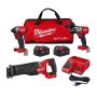 Milwaukee M18 FUEL 18-Volt Lithium-Ion Brushless Cordless Combo Kit w/ Two 5 Ah Batteries, Charger and Tool Bag (3-Tool) - Image 1