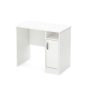33.8 in. Rectangular Pure White Computer Desks with Storage Door - Image 1