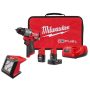 Milwaukee M12 FUEL 12-Volt Lithium-Ion Brushless Cordless 1/2 in. Drill Driver Kit with M12 LED Flood Light - Image 1