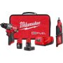 Milwaukee M12 FUEL 12-Volt Lithium-Ion Brushless Cordless 1/2 in. Drill Driver Kit with M12 Rotary Tool - Image 1
