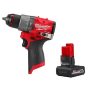 Milwaukee M12 FUEL 12-Volt Lithium-Ion Brushless Cordless 1/2 in. Hammer Drill with High Output 5Ah Battery - Image 1