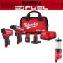 Makita M12 FUEL 12-Volt Lithium-Ion Brushless Cordless Hammer Drill and Impact Driver Combo Kit (2-Tool) with M12 Lantern - Image 1