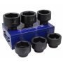 Stark 1-in Drive Jumbo Shallow Impact Cr-Mo Steel SAE Socket Set (3-1/4-in to 4 in.) w/ Carrying Case (6-Piece) - Image 1