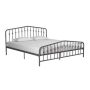 Novogratz Bushwick Gunmetal Gray King Metal Bed - Image 1
