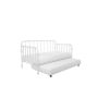 Little Seeds Monarch Hill Wren White Twin Size Metal Daybed with Trundle - Image 1