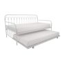 Novogratz Bright Pop White Metal Twin Daybed with Trundle - Image 1