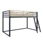 Little Seeds Monarch Hill Haven Navy Twin Size Metal Junior - Loft Bed - Image 1