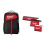 Milwaukee 14 in. Low Profile Backpack with Multi-Size Zipper Tool Bags in Red (3-Pack) - Image 1