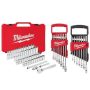 Milwaukee 1/4-in Drive SAE/Metric Ratchet/Socket/ Combination Ratcheting Wrench Mechanics Tool Set (64-Piece) - Image 1