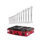 Milwaukee SAE Combination Ratcheting Wrench Set w/ PACKOUT 22-in Tool Box (15-Piece) - Image 1