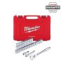 Milwaukee 1/2-in Drive Metric Ratchet and Socket Mechanics Tool Set (28-Piece) - Image 1